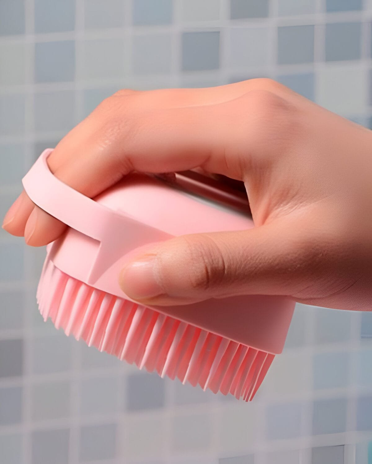 Silicone massage shower brush