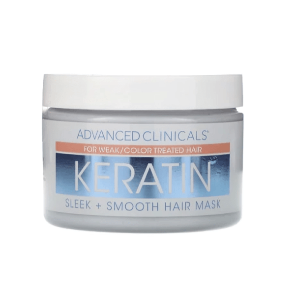Advanced Clinicals Keratin Mask for silky and smooth hair, 340 grams