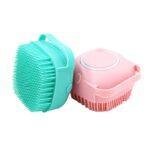 Silicone massage shower brush