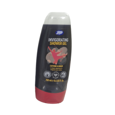 Boots Invigorating Shower Gel with Caffeine and Ginger Extract 250ml