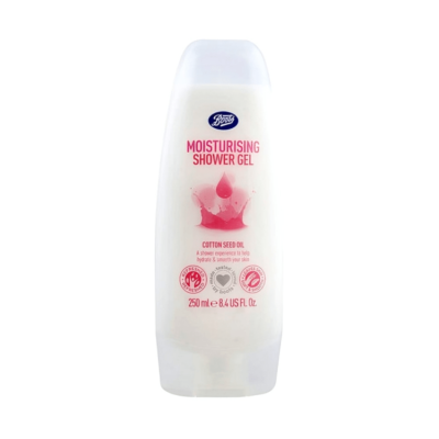 Boots Moisturizing Shower Gel with Cottonseed Oil 250ml