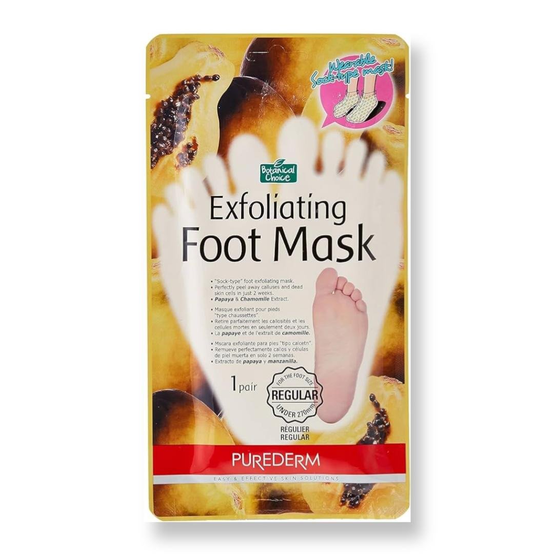 Purederm exfoliating foot mask - one pair