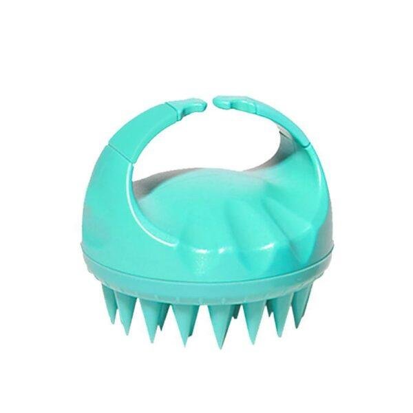 Soft silicone hair brush for coarse and dry hair