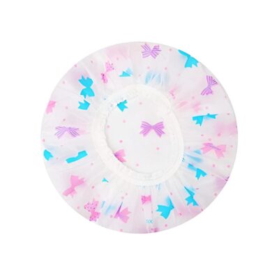 Waterproof plastic shower cap for superior hair protection