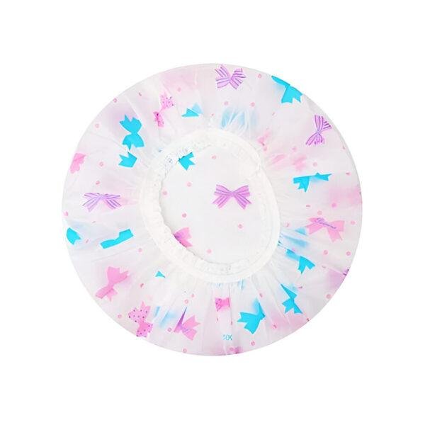 Waterproof plastic shower cap for superior hair protection