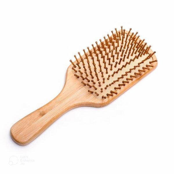 Wood hair brush - square shape
