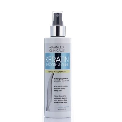 Advanced Clinicals Keratin Smoothing and Shine Leave-In Spray 237ml