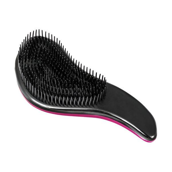 Comfortable plastic and silicone hair brush to prevent split ends and hair loss