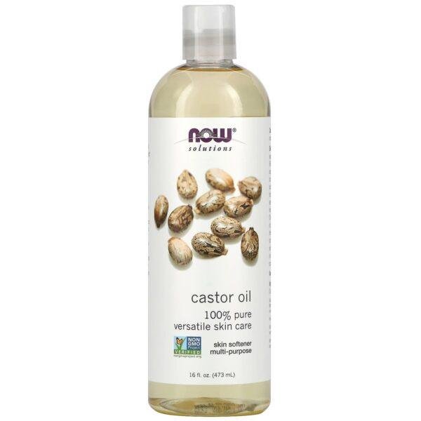 Now Foods Solutions 100% Pure Multipurpose Castor Oil 473ml Now Solutions 100% Pure Multipurpose Castor Oil 473ml