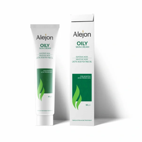Alejon Cream with Glycolic & Salicylic Acids for Sensitive Oily Skin 50gm
