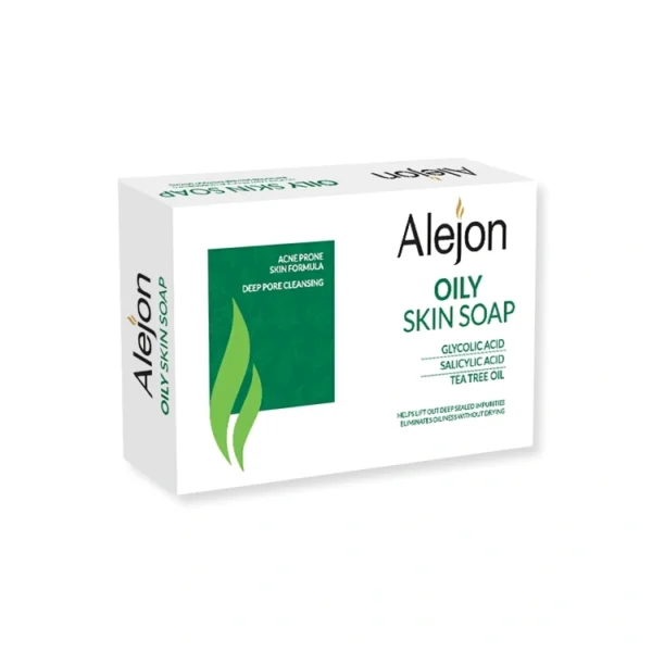 Alejon Soap with Salicylic Acid & Tea Tree for Deep Cleansing of Oily Skin 100gm