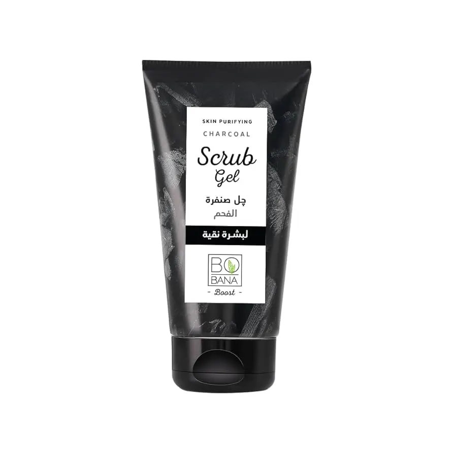 Bobana Charcoal Facial Lightening Gel Scrub 150ml