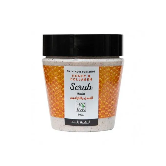 Bobana Honey and Collagen Cream Scrub for Soft Skin 300g
