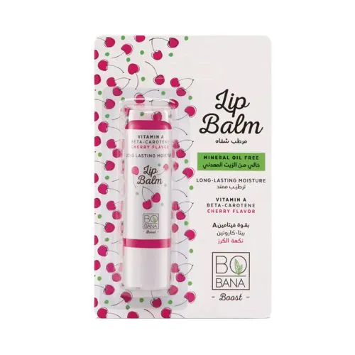Bobana Lip Balm with Vitamin A and Cherry Flavor