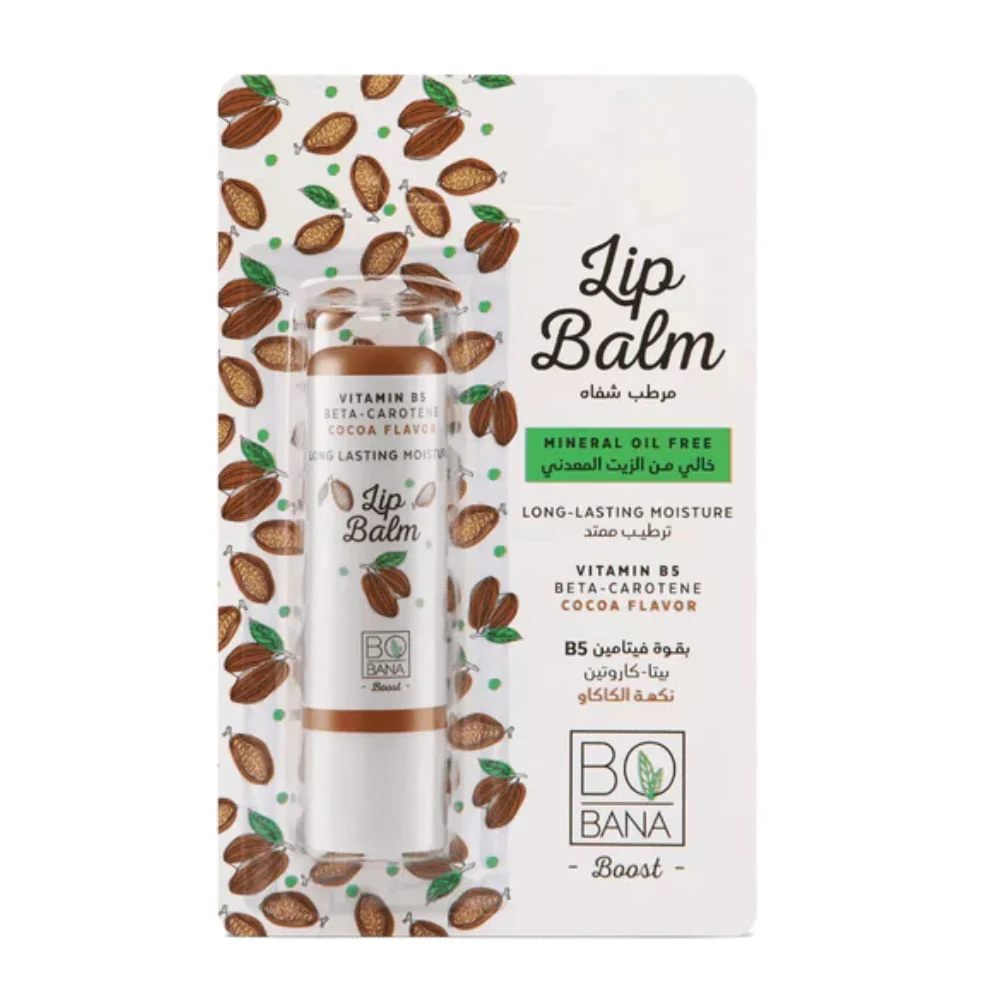 Bobana Lip Balm with Vitamin B and Cocoa Flavor