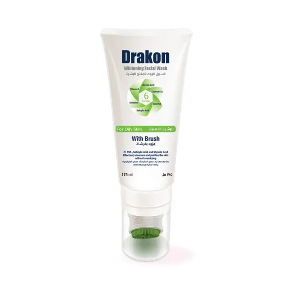 Drakon Cleansing and Brightening Wash for Oily Skin with Brush 175ml