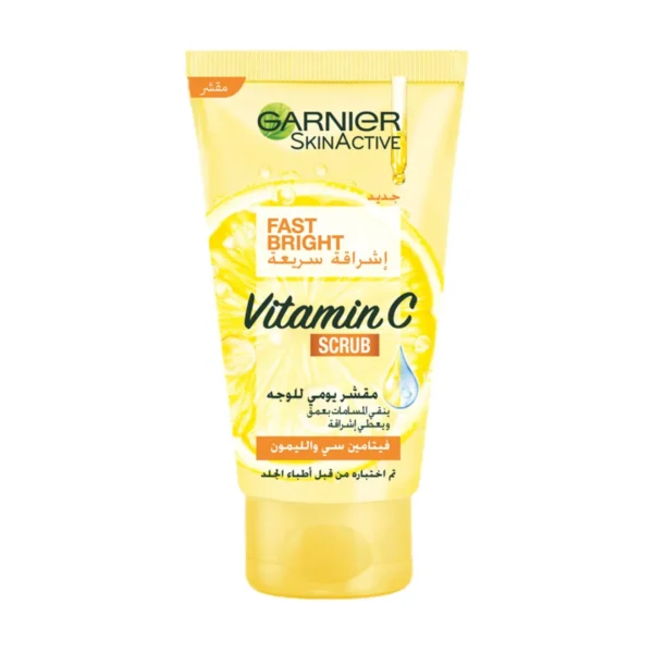 Garnier Fast Bright Vitamin C Scrub for Cleansing and Brightening the Skin 150ml