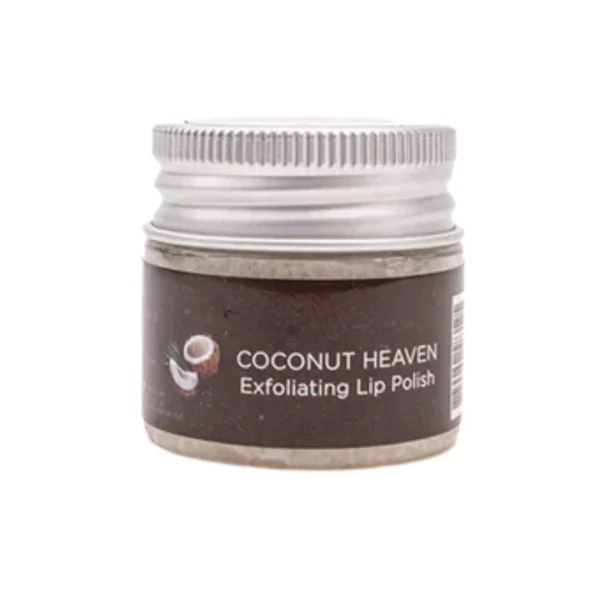 Raw African Coconut Lip Scrub for Exfoliating and Hydrating Lips 20g