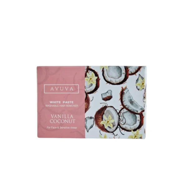 White Paste Avuva Hair Removal Vanilla and Coconut 100gm