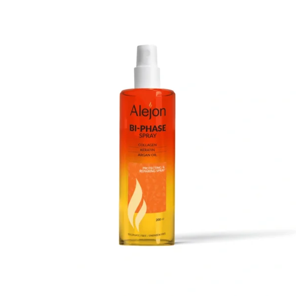 Alejon Bi-Phase Spray with Argan & Keratin to Reduce Frizz, Protect & Nourish Hair 200ml