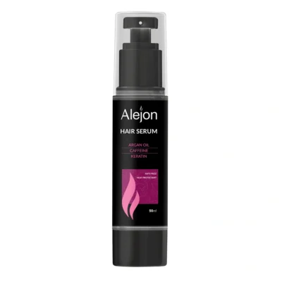 Alejon Hair Serum with Argan Oil, Keratin & Caffeine for Dry & Treated Hair 50ml