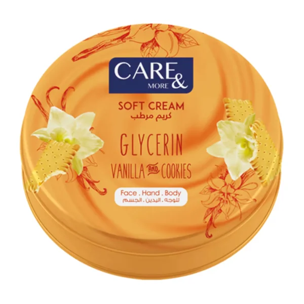Care & More Moisturizing Cream with Glycerin and Vanilla for Face and Body 75ml