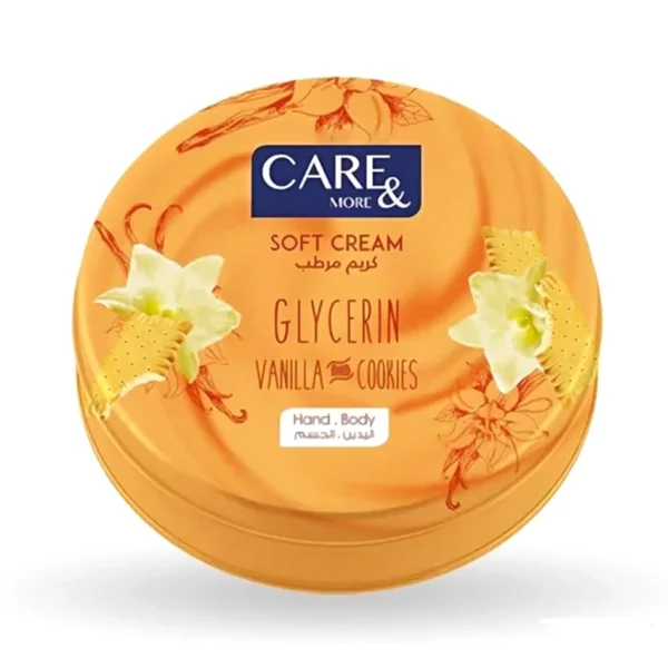 Care & More Vanilla & Cookie Moisturizing Cream for Face and Body 125ml