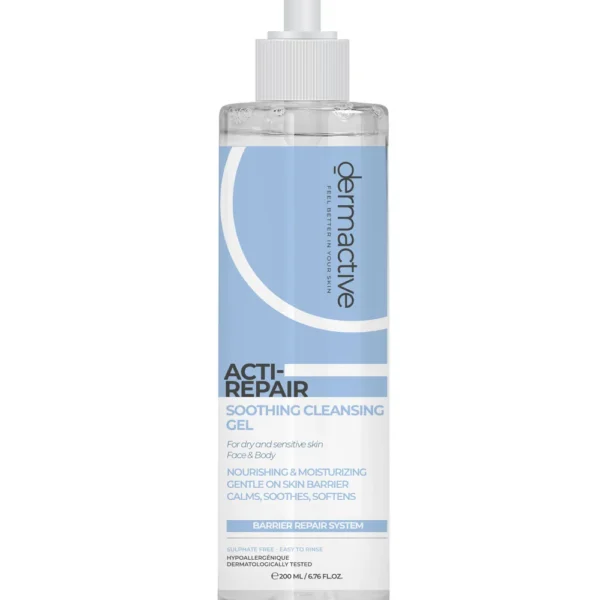 Deractive Cleansing Gel for Dry and Sensitive Skin for Face and Body 200ml
