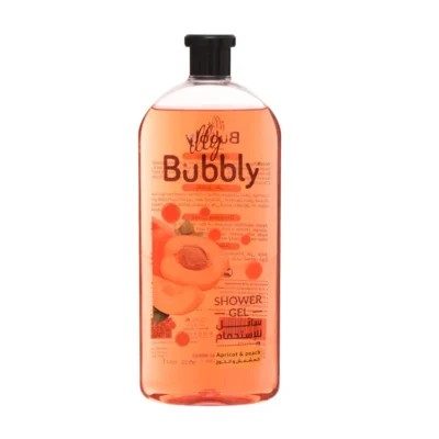 Illy Bubbly Shower Gel, Bubly, Apricot & Peach Scent, 1L