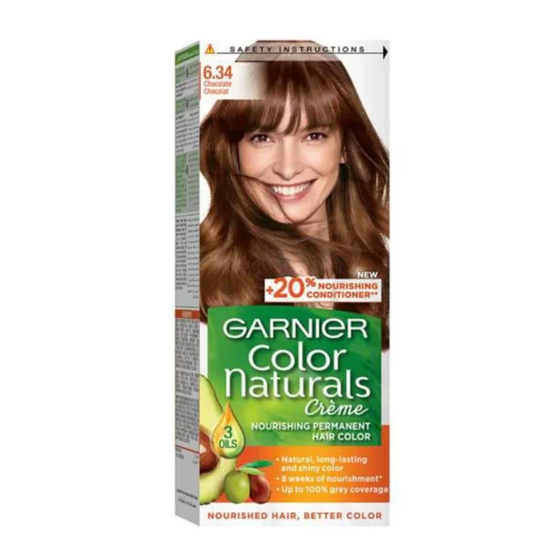 Garnier Color Naturals Hair Dye Chocolate Brown 6.34
