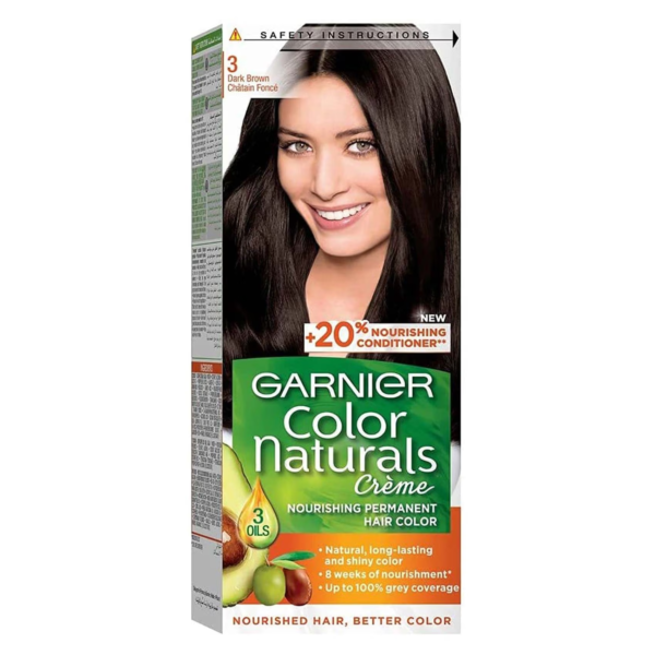 Garnier Color Naturals Hair Dye Dark Brown 3