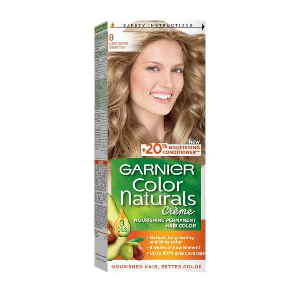 Garnier Color Naturals Hair Dye Light Blonde 8
