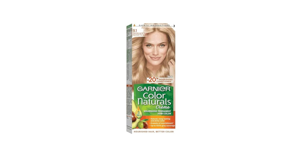 Garnier Color Naturals Hair Dye Very Light Ash Blonde 9.1