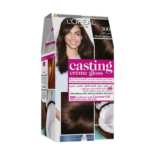 L'Oreal Casting Creme Gloss Hair Dye, Dark Brown 300