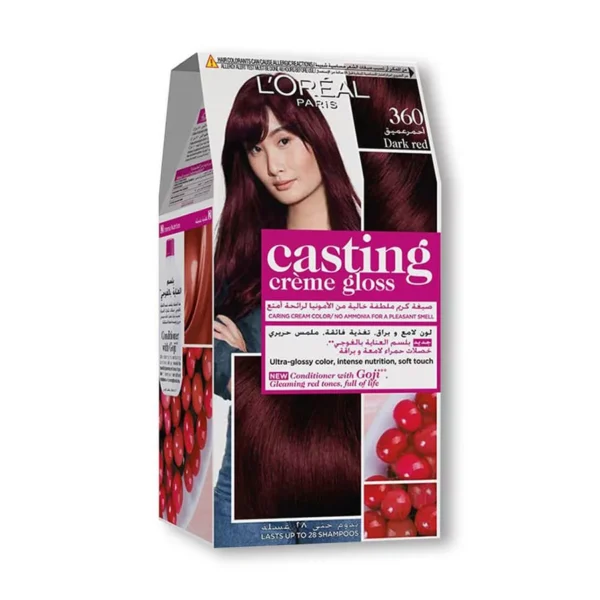 L'Oreal Casting Creme Gloss Hair Dye, Dark Red 360