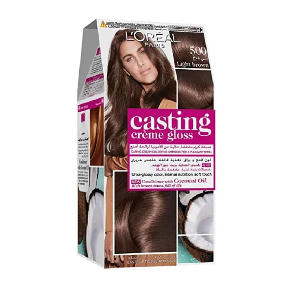 L'Oreal Casting Creme Gloss Hair Dye - Light Brown 500