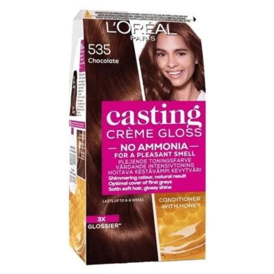 L'Oreal Casting Creme Gloss Hair Dye Light Golden Brown Purple 535