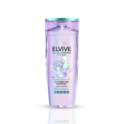 L'Oréal Elvive Hyaluron Pure Shampoo with Hyaluronic Acid for Moisturizing Hair 400ml