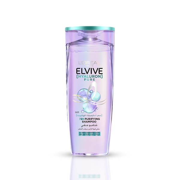 L'Oréal Elvive Hyaluron Pure Shampoo with Hyaluronic Acid for Moisturizing Hair 400ml