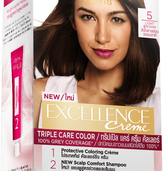 L'Oreal Excellence Crème Hair Dye, Light Brown 5