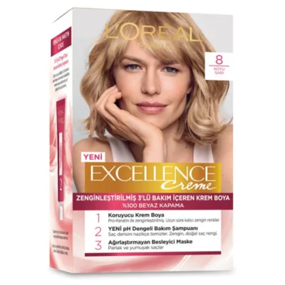 L'Oreal Excellence Hair Dye, Light Blonde 8