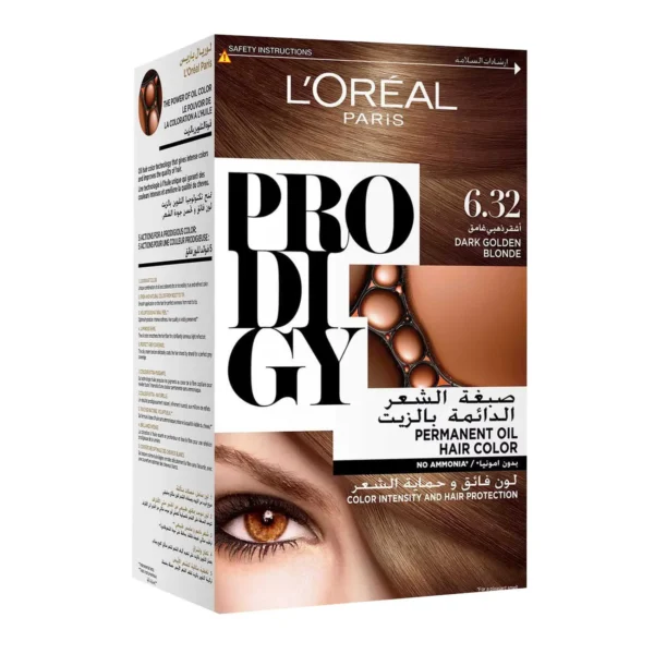 L'Oreal Prodigy Hair Dye, Dark Golden Blonde 6.32