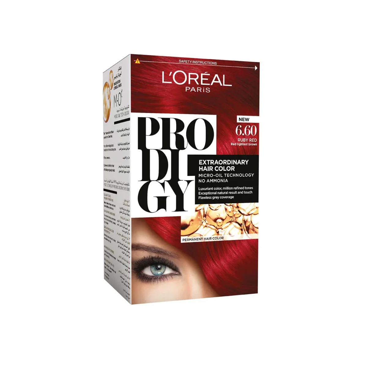 L'Oréal Prodigy Hair Dye, Dark Red 6.60