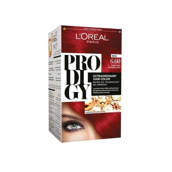 L'Oréal Prodigy Hair Dye, Dark Red 6.60