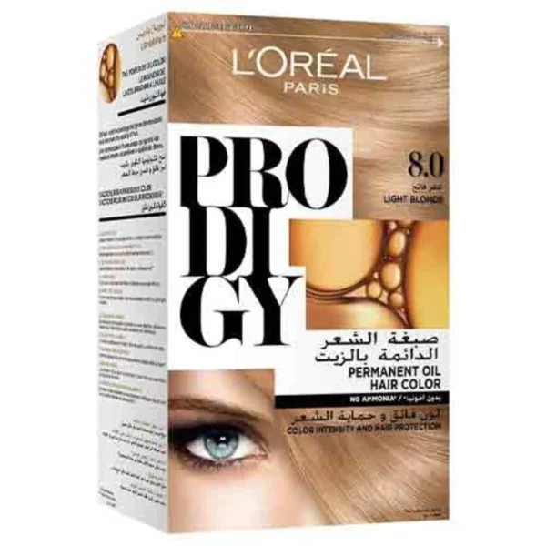 L'Oreal Prodigy Hair Dye, Light Blonde 8.0