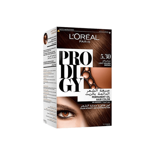 L'Oréal Prodigy Hair Dye, Light Golden Brown 5.3
