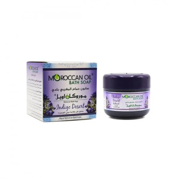 Moroccan Oil Bath Soap with Sahara Indigo Extract 250g