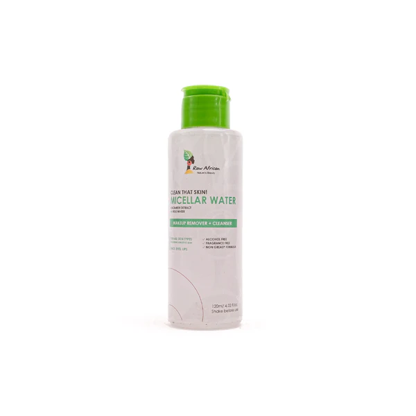 Raw African Micellar Water for Face Makeup Removal 120ml