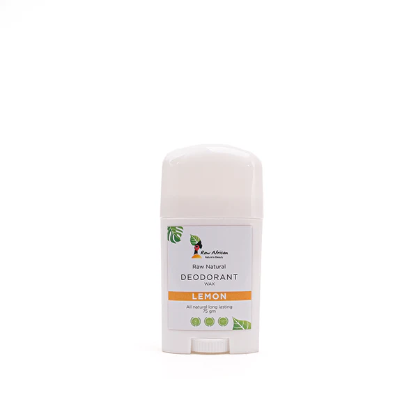 Raw African Roll-On Deodorant with Lemon for Long-Lasting Protection Against Sweat Odor 75gRaw African Roll-On Deodorant with Lemon for Long-Lasting Protection Against Sweat Odor 75g