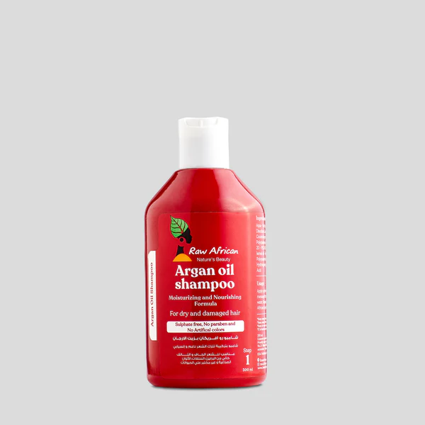 Raw African Shampoo with Argan Oil for Moisturizing and Growth of Dry Hair 300ml